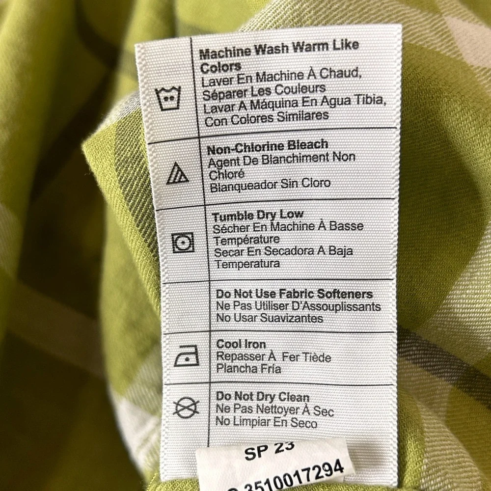 Carhartt Men’s Rugged Flex Short Sleeve Plaid Button Down Size XL
